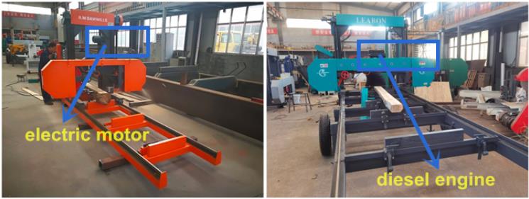 Leabon Hot Sale Horizontal Band Sawmill with Electricity Motor