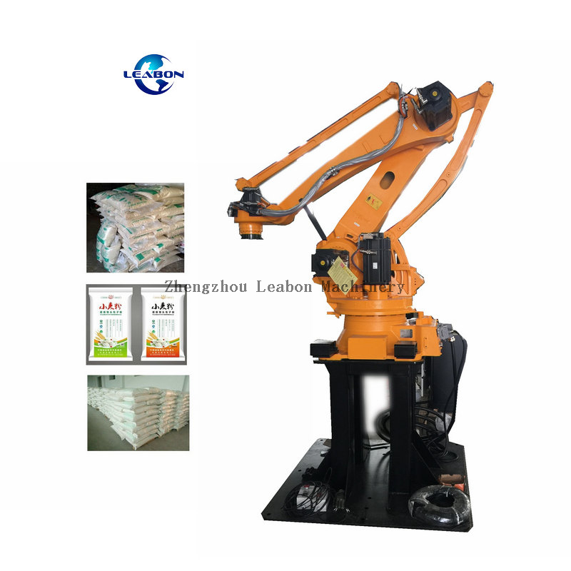 High Speed Box Carton Wood Pellet Flour Rice Fertilizer Bag Palletizing System Machine Palletizer for Flour Bag